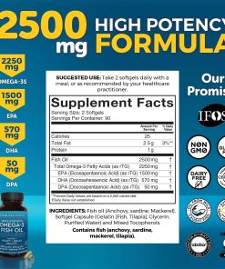 Vivanaturals Omega-3 Fish Oil (2,500 mg) Triple Strength - 180 softgels