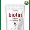Micro Ingredients Biotin (5000 mcg) with Coconut Oil - 365 softgels