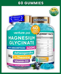 Venture Pal Magnesium Glycinate Gummies (400 mg) - 60 gummies