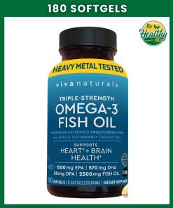 Vivanaturals Omega-3 Fish Oil (2,500 mg) Triple Strength - 180 softgels