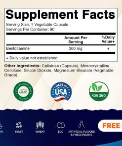 Vitamatic Benfotiamine (300 mg) - 90 vegetable capsules