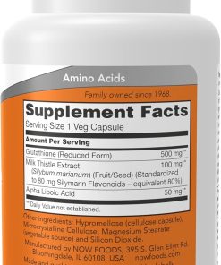 Now Glutathione (500 mg) - 30 veg capsules