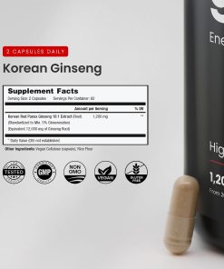Nutra Champs Korean Panax Ginseng (12,000 mg) - 120 vegan capsules