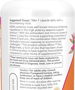 Now Vitamin C -1000 Zinc & D-3 - 100 veg capsules