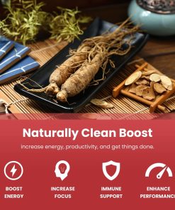 Nutra Champs Korean Panax Ginseng (12,000 mg) - 120 vegan capsules