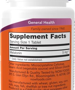 Now Melatonin (5 mg) - 120 tablets