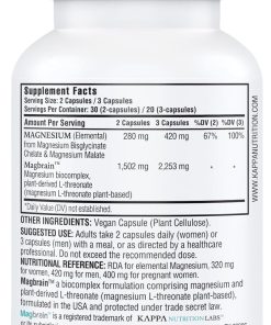 Kappa Nutrition Magnesium L-Threonate Plant-Based (420 mg) - 60 capsules