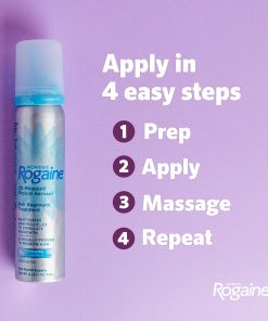 Rogaine Women's 5% Minoxidil Foam Unscented - two 60 gram cans