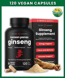 Nutra Champs Korean Panax Ginseng (12,000 mg) - 120 vegan capsules