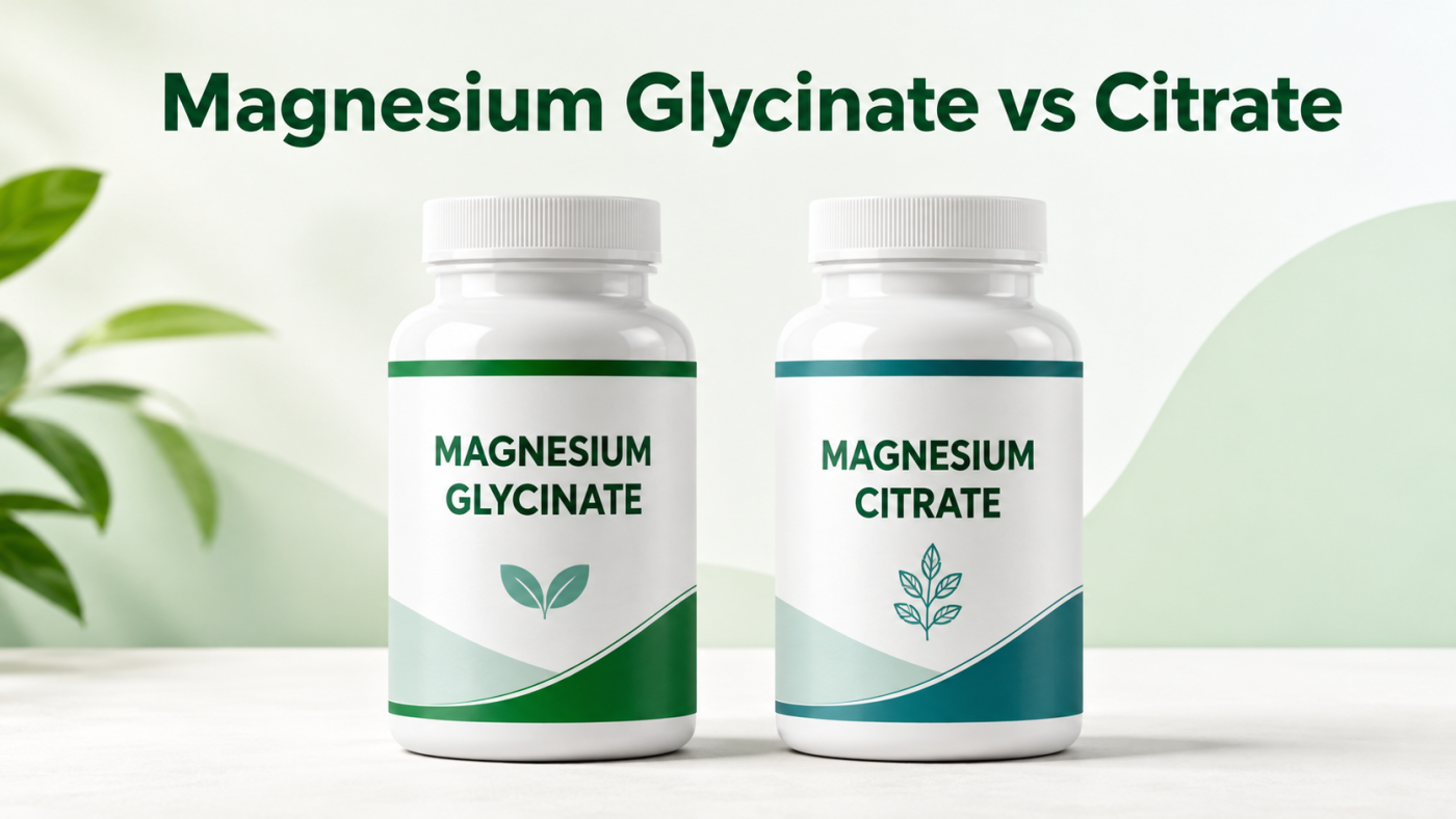Magnesium glycinate vs citrate supplement comparison in Bangladesh