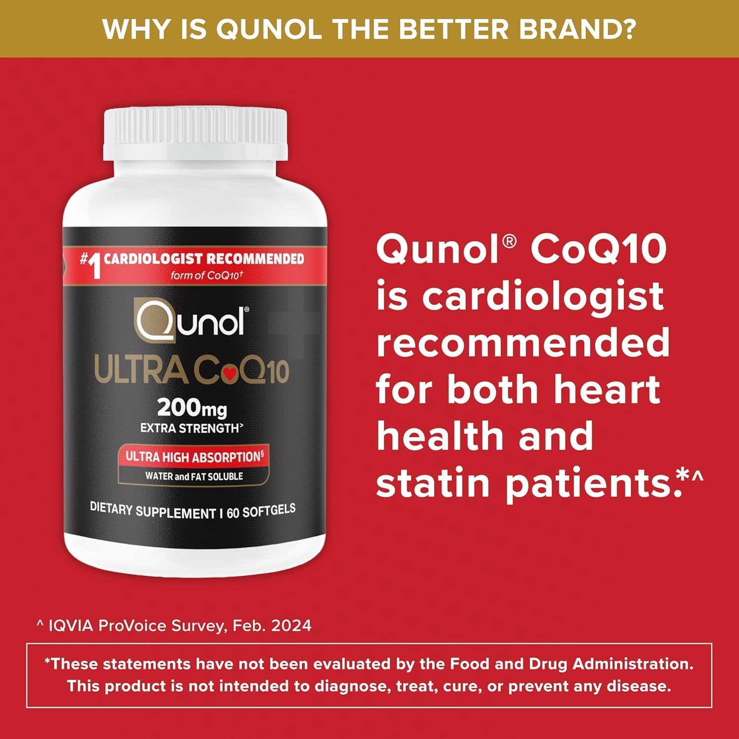 Qunol Ultra CoQ10 (200 mg) Extra Strength - 60 softgels
