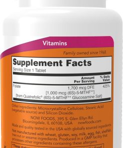 Now Methyl Folate (1,000 mcg) - 90 tablets