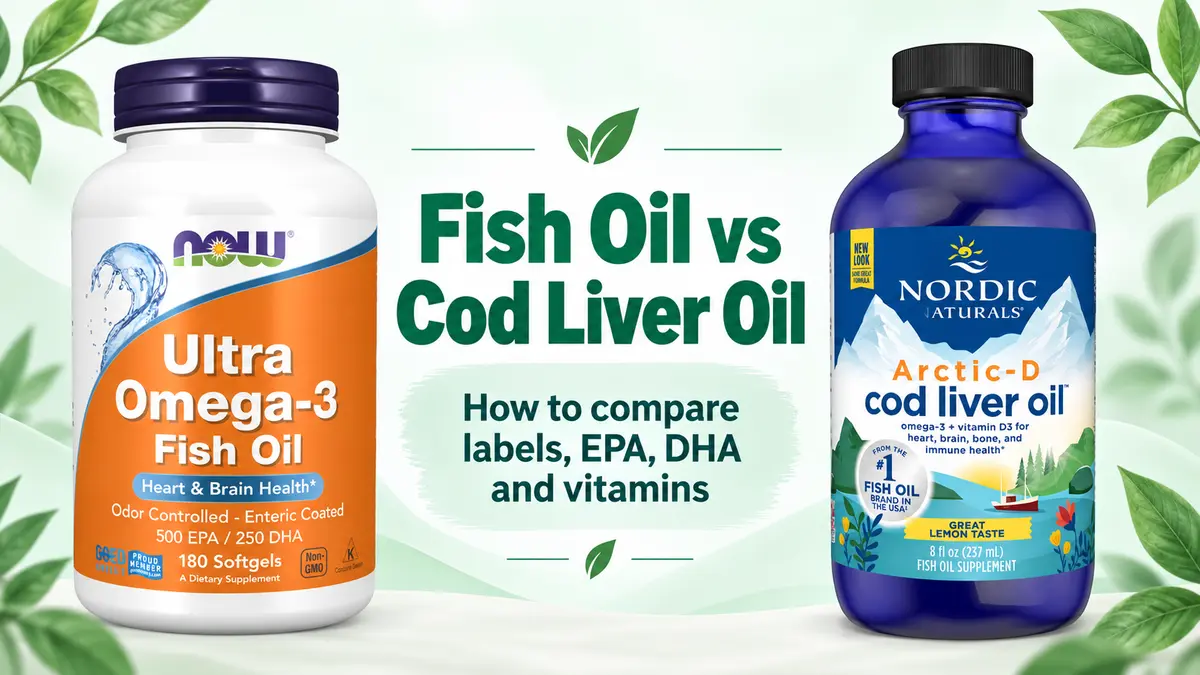 NOW Ultra fish oil and Nordic Naturals Arctic-D cod liver oil comparison