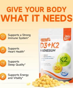 J.Me Vitamin D3 + K2 (10,000 IU + 200 mcg) Magnesium 4-in-1 - 150 softgels