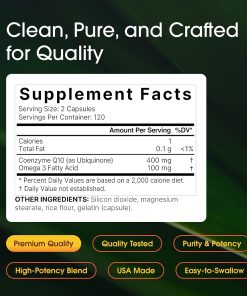 Naturebell CoQ10 (400 mg) with Omega-3 - 240 capsules