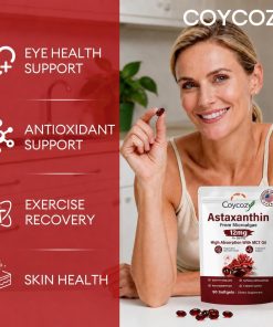 Coycoz Astaxanthin (12 mg) High Absorption with MCT Oil - 90 softgels
