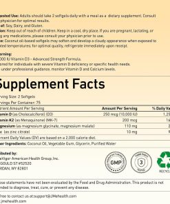 J.Me Vitamin D3 + K2 (10,000 IU + 200 mcg) Magnesium 4-in-1 - 150 softgels