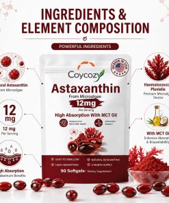 Coycoz Astaxanthin (12 mg) High Absorption with MCT Oil - 90 softgels