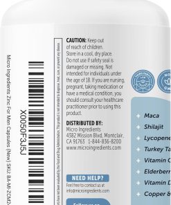 Micro Ingredients Zinc for Men 11-in-1 - 240 capsules