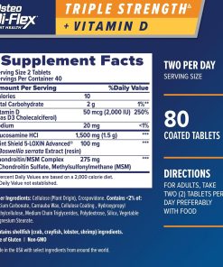 Osteo Bi-Flex Joint Health Triple Strength + Vitamin D - 80 tablets
