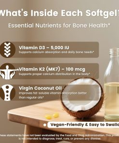 VEV Corefeel Vitamin D3 & K2 (5,000 IU - 100 mcg) - 300 softgels