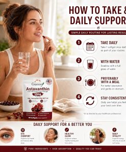 Coycoz Astaxanthin (12 mg) High Absorption with MCT Oil - 90 softgels