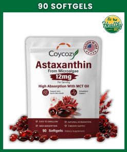 Coycoz Astaxanthin (12 mg) High Absorption with MCT Oil - 90 softgels